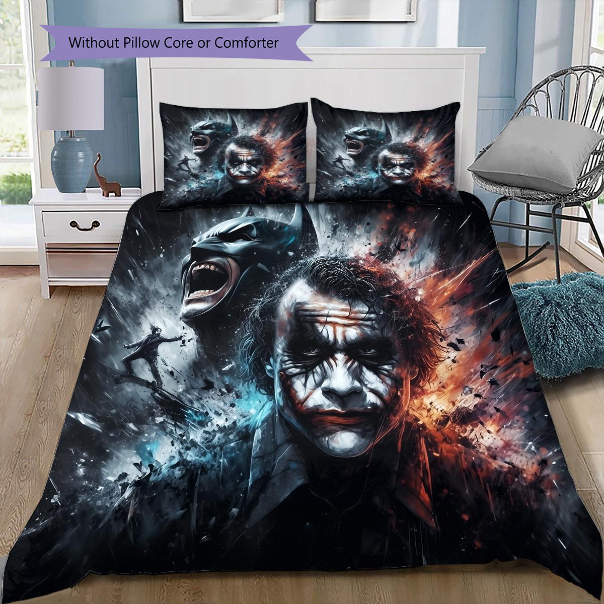 Batman and Joker Bedding Set, 1 Duvet Cover & 2 Pillowcases, Home Bedroom Decor, Nice Gift 135x200cm
Batman and Joker Bedding Set, 1 Duvet Cover & 2 Pillowcases, Home Bedroom Decor, Nice Gift 135x200cm