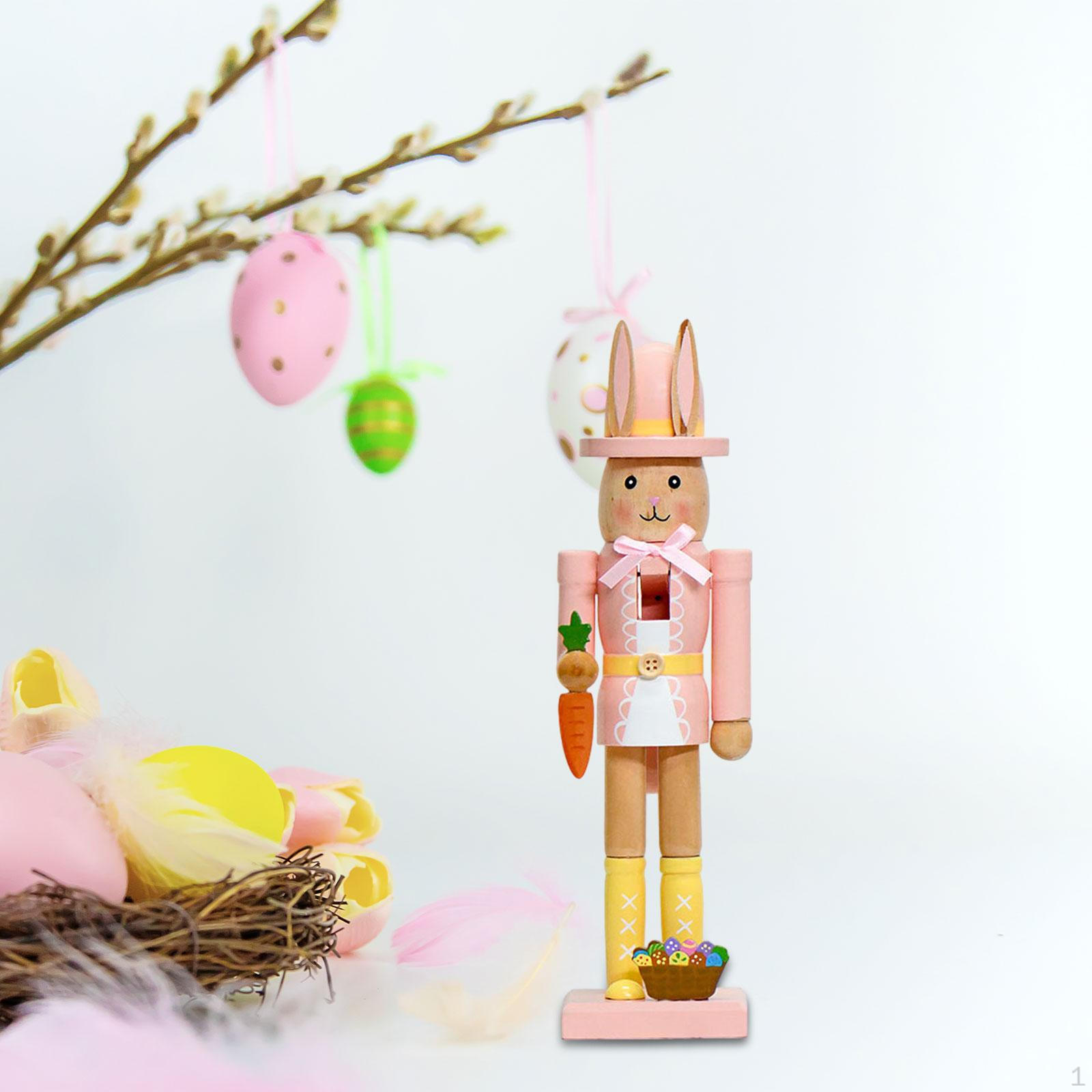 Пасхальный декор кролики Щелкунчик статуэтка кролика деревянное украшение для книжной полки столовой Pink Yellow
Пасхальный декор кролики Щелкунчик статуэтка кролика деревянное украшение для книжной полки столовой Pink Yellow