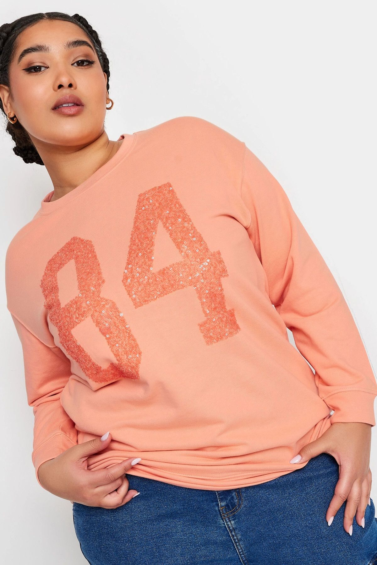Women s Style Big Size Sweatshirt Plus Size Crew Neck Long Sleeve Sequin Embroidered Sweatshirt 303142 2XL
Women s Style Big Size Sweatshirt Plus Size Crew Neck Long Sleeve Sequin Embroidered Sweatshirt 303142 2XL