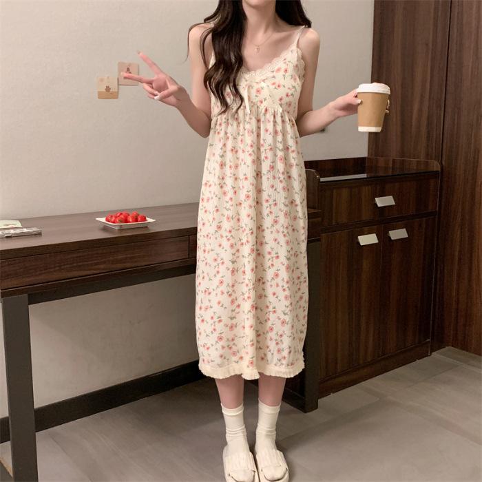 Princess style nightdress summer new suspender student pajamas summer cute thin sleeveless loose sweet loungewear 175(XXL)
Princess style nightdress summer new suspender student pajamas summer cute thin sleeveless loose sweet loungewear 175(XXL)