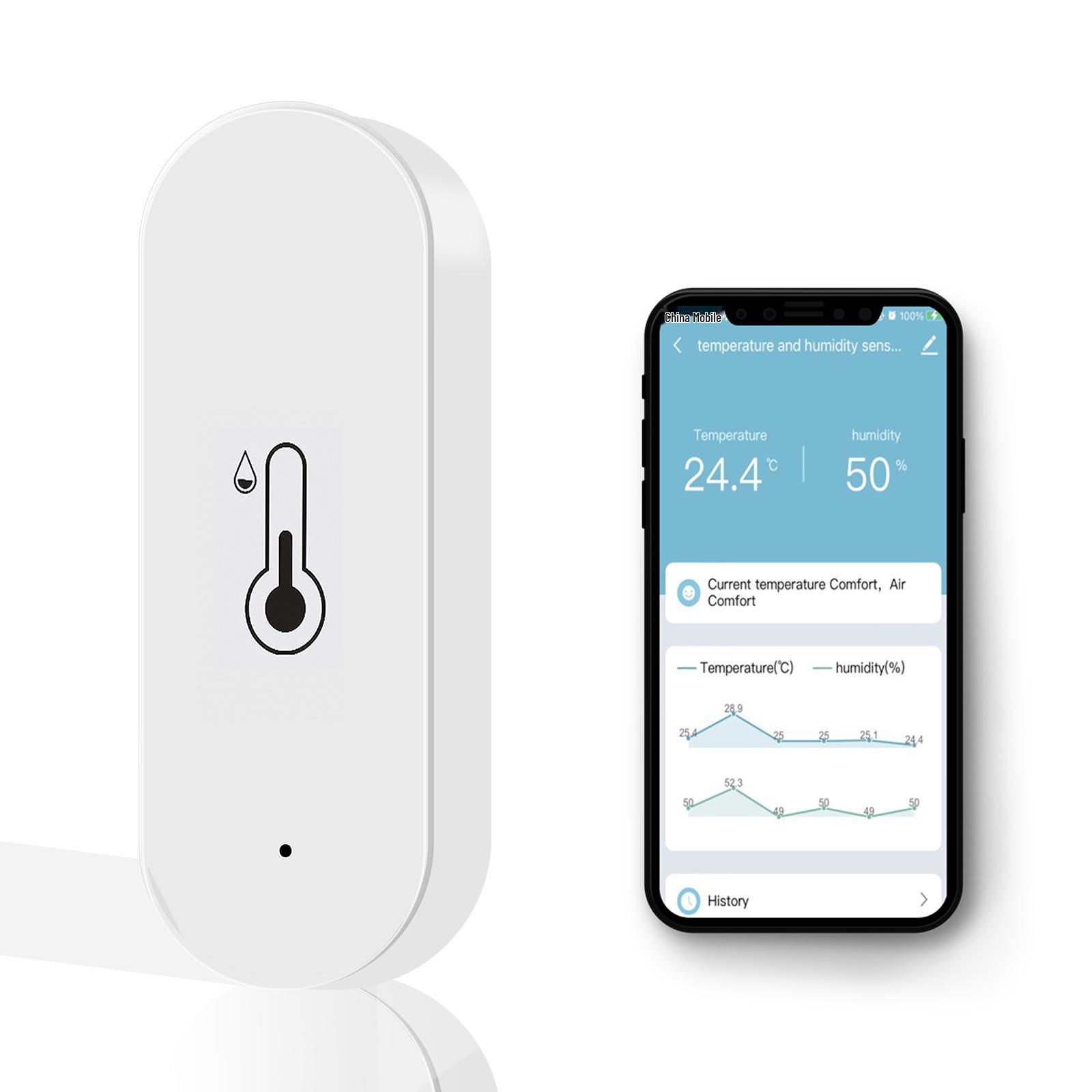 Умный WiFi Bluetooth датчик температуры и влажности – Беспроводной для помещений, Управляемый через приложение WiFi + Bluetooth Temperature and Humidity Sensor
Умный WiFi Bluetooth датчик температуры и влажности – Беспроводной для помещений, Управляемый через приложение WiFi + Bluetooth Temperature and Humidity Sensor