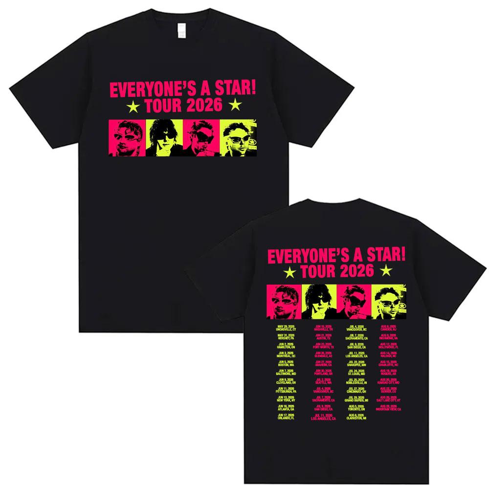5 Seconds of Summer Everyone s A Star Tour 2026 Album T-shirts Men s Women Retro Hip Hop Style Y2K Top Summer Tops Loose T-shirt S разноцветный
5 Seconds of Summer Everyone s A Star Tour 2026 Album T-shirts Men s Women Retro Hip Hop Style Y2K Top Summer Tops Loose T-shirt S разноцветный