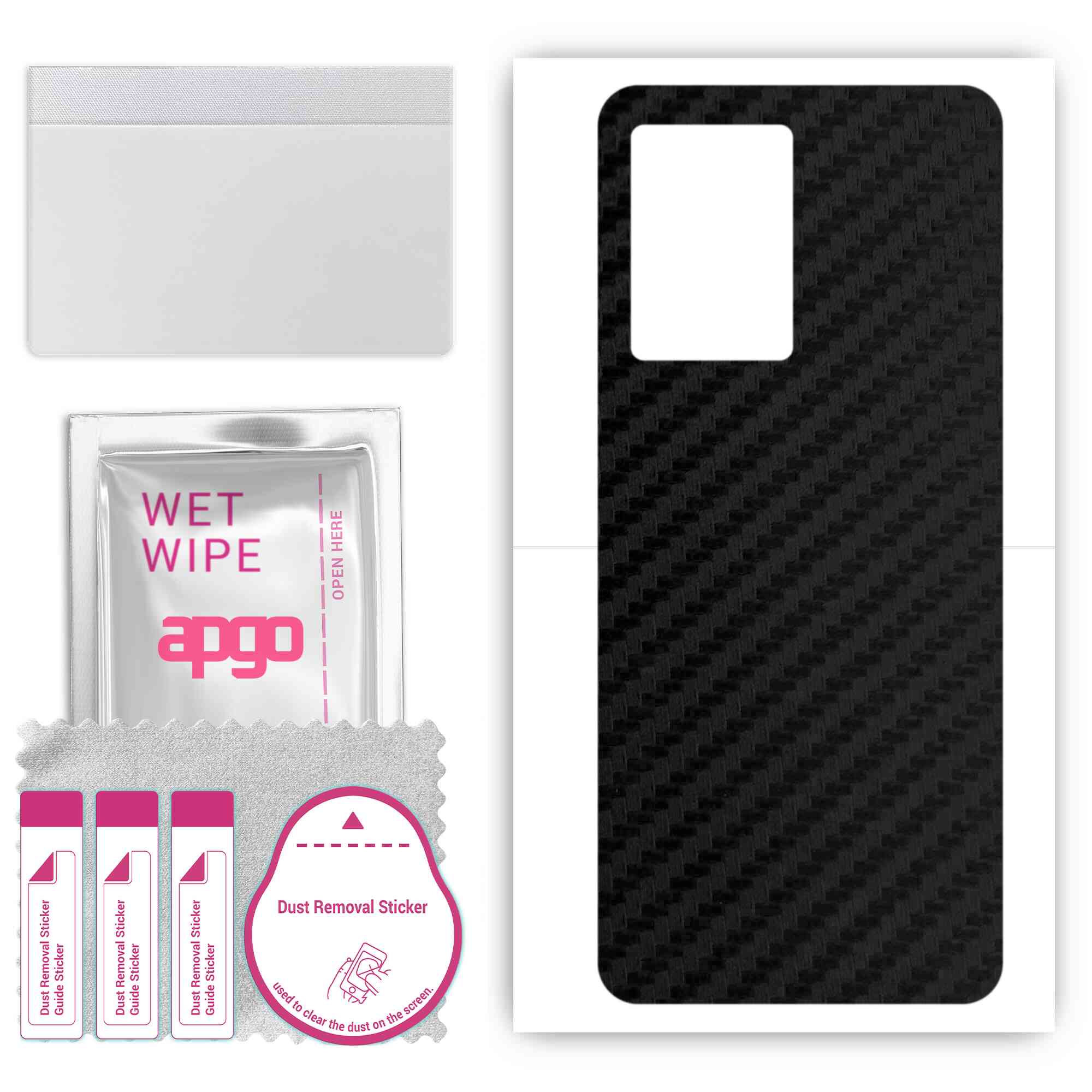 apgo Protective Skin Sticker for the back compatible with Realme Q5i, Wrap Film, Foil, Vinyl - Pattern Carbon Black
apgo Protective Skin Sticker for the back compatible with Realme Q5i, Wrap Film, Foil, Vinyl - Pattern Carbon Black