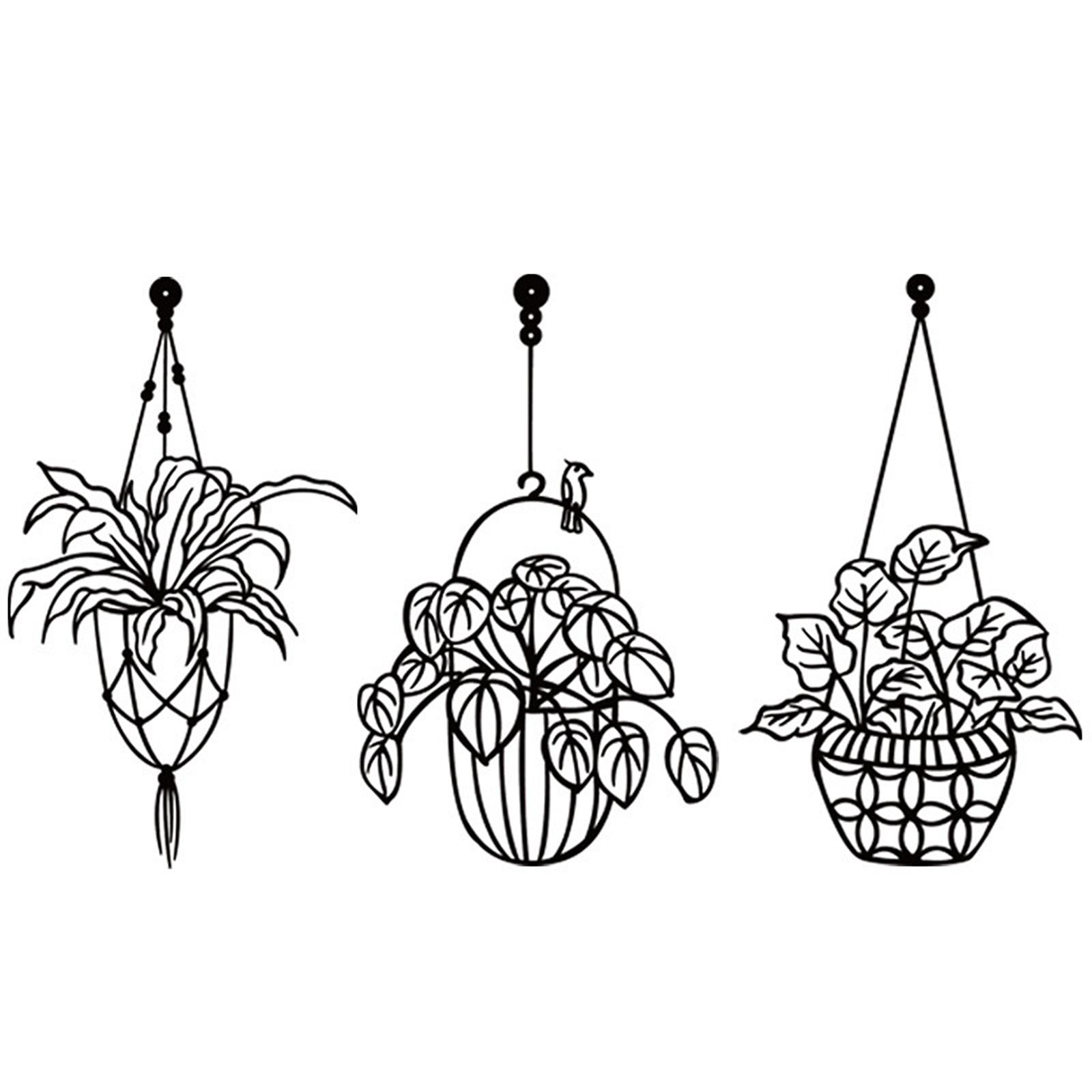 3pcs Metal Flower Wall Decoration Minimalist Iron Carving Art Vases Flower Wall Crafts Waterproof Rust proof Pendant Style 1+ Style 2+ Style 3
3pcs Metal Flower Wall Decoration Minimalist Iron Carving Art Vases Flower Wall Crafts Waterproof Rust proof Pendant Style 1+ Style 2+ Style 3