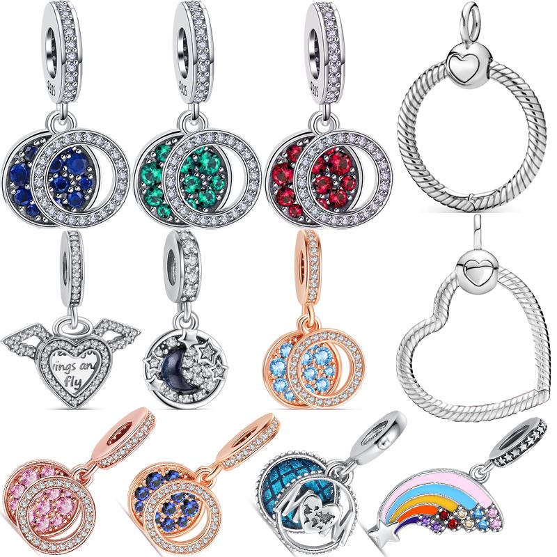 Hot Sale S925 Sterling Silver Double Zircon Stars Dangle Charm Beads Fit Original Charms Bracelet DIY Silver Jewelry Gift
Hot Sale S925 Sterling Silver Double Zircon Stars Dangle Charm Beads Fit Original Charms Bracelet DIY Silver Jewelry Gift