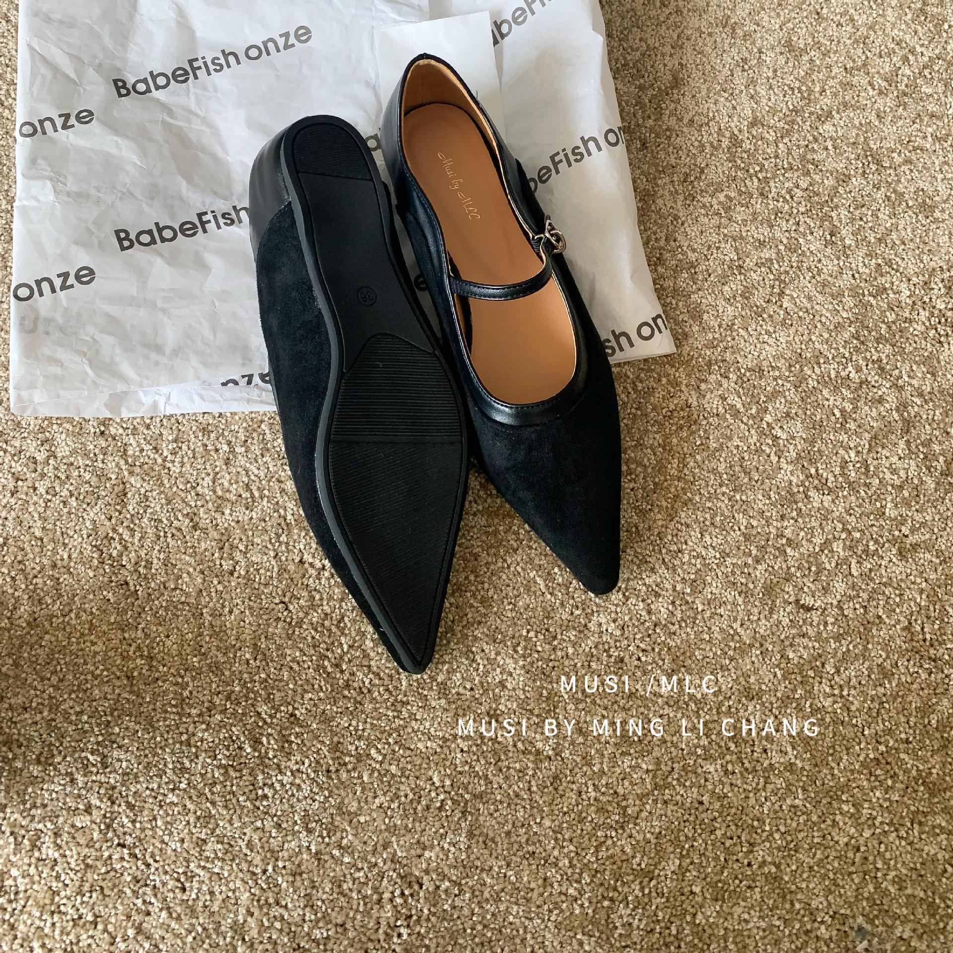 2025 spring and autumn new retro suede lady pointed head one-word buckle belt inner height increase shallow mouth Mary Jane single shoes women 35
2025 spring and autumn new retro suede lady pointed head one-word buckle belt inner height increase shallow mouth Mary Jane single shoes women 35