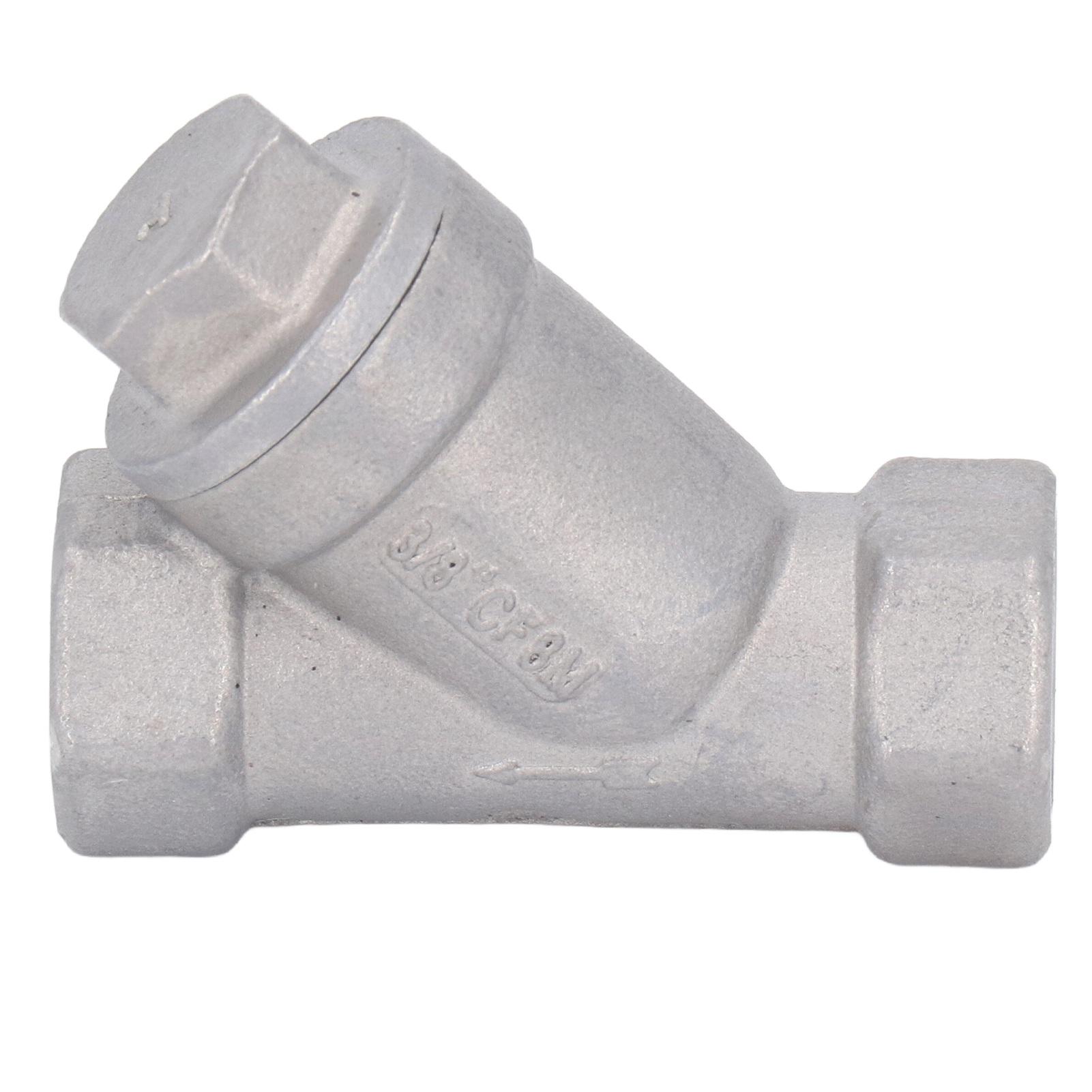 Y Type Strainer 304 Stainless Steel Female Thread 3 8 Inch DN10 Y Type Filter Strainer for Water Oil Gas
Y Type Strainer 304 Stainless Steel Female Thread 3 8 Inch DN10 Y Type Filter Strainer for Water Oil Gas