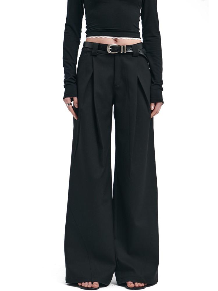 Американские ретро черные брюки от костюма с высокой талией и широкими штанинами XXXL чёрный
Американские ретро черные брюки от костюма с высокой талией и широкими штанинами XXXL чёрный