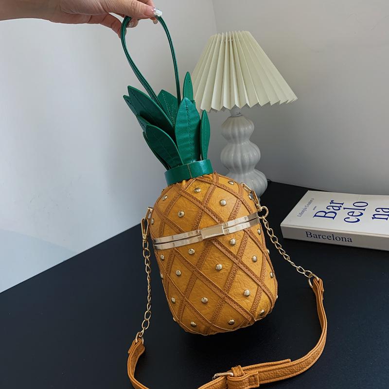 Summer Versatile Pineapple Crossbody & Handheld Bucket Bag with Chain коричневий
Summer Versatile Pineapple Crossbody & Handheld Bucket Bag with Chain коричневий