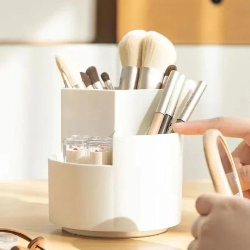 360° Rotating Makeup Brush Holder Large Capacity Cosmet Storag Box Makeup Organiser Lipsticks Container Vanity Organizer Bucket
360° Rotating Makeup Brush Holder Large Capacity Cosmet Storag Box Makeup Organiser Lipsticks Container Vanity Organizer Bucket