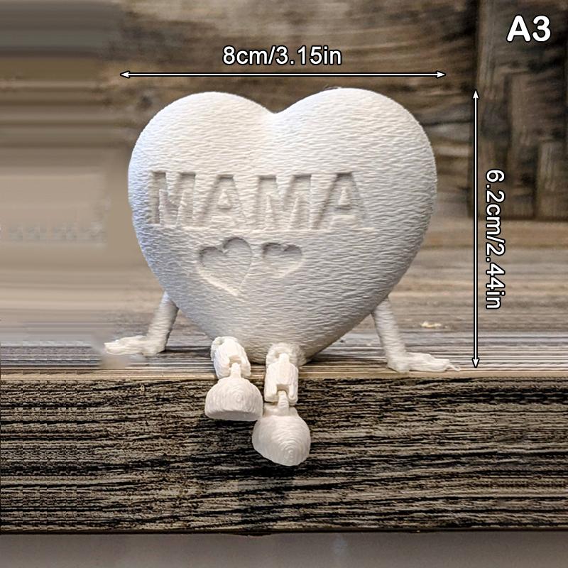 Poseable Heart Mom Figurine With Movable Joints & Articulated Feet 3D Plastic Sculpture Mother Day/Birthday Gift Home Office De as the picture
Poseable Heart Mom Figurine With Movable Joints & Articulated Feet 3D Plastic Sculpture Mother Day/Birthday Gift Home Office De as the picture