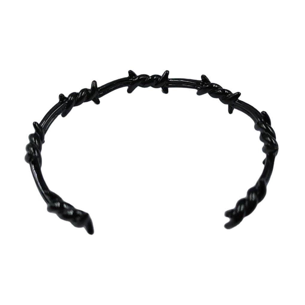 Men Bangle Open Cuff Twist Thorns Wire Titanium Steel Geometric Bracelet Open Cuff Barbed Jewelry Viking Bangles
Men Bangle Open Cuff Twist Thorns Wire Titanium Steel Geometric Bracelet Open Cuff Barbed Jewelry Viking Bangles