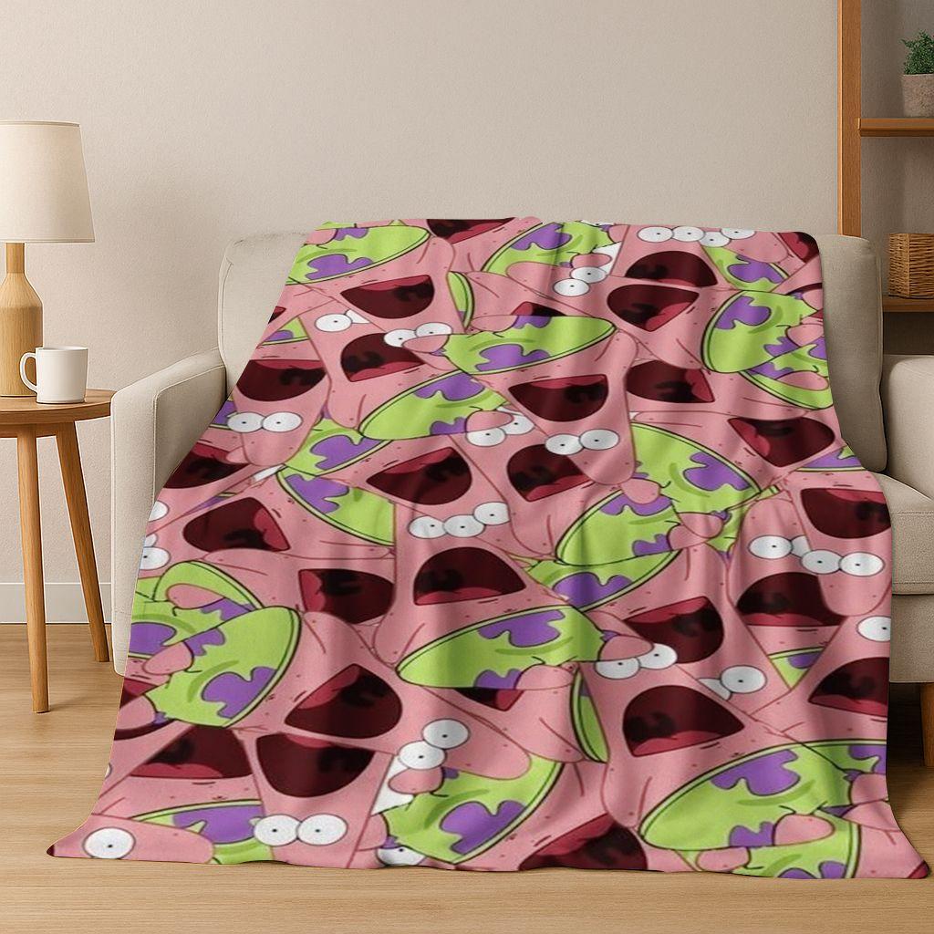 Cartoon S-SpongeBob SquarePants Patrick Star Flannel Blanket Soft Throw Blanket for Bed Bedroom Living Room Travel Picnic Gift 75x90cm
Cartoon S-SpongeBob SquarePants Patrick Star Flannel Blanket Soft Throw Blanket for Bed Bedroom Living Room Travel Picnic Gift 75x90cm