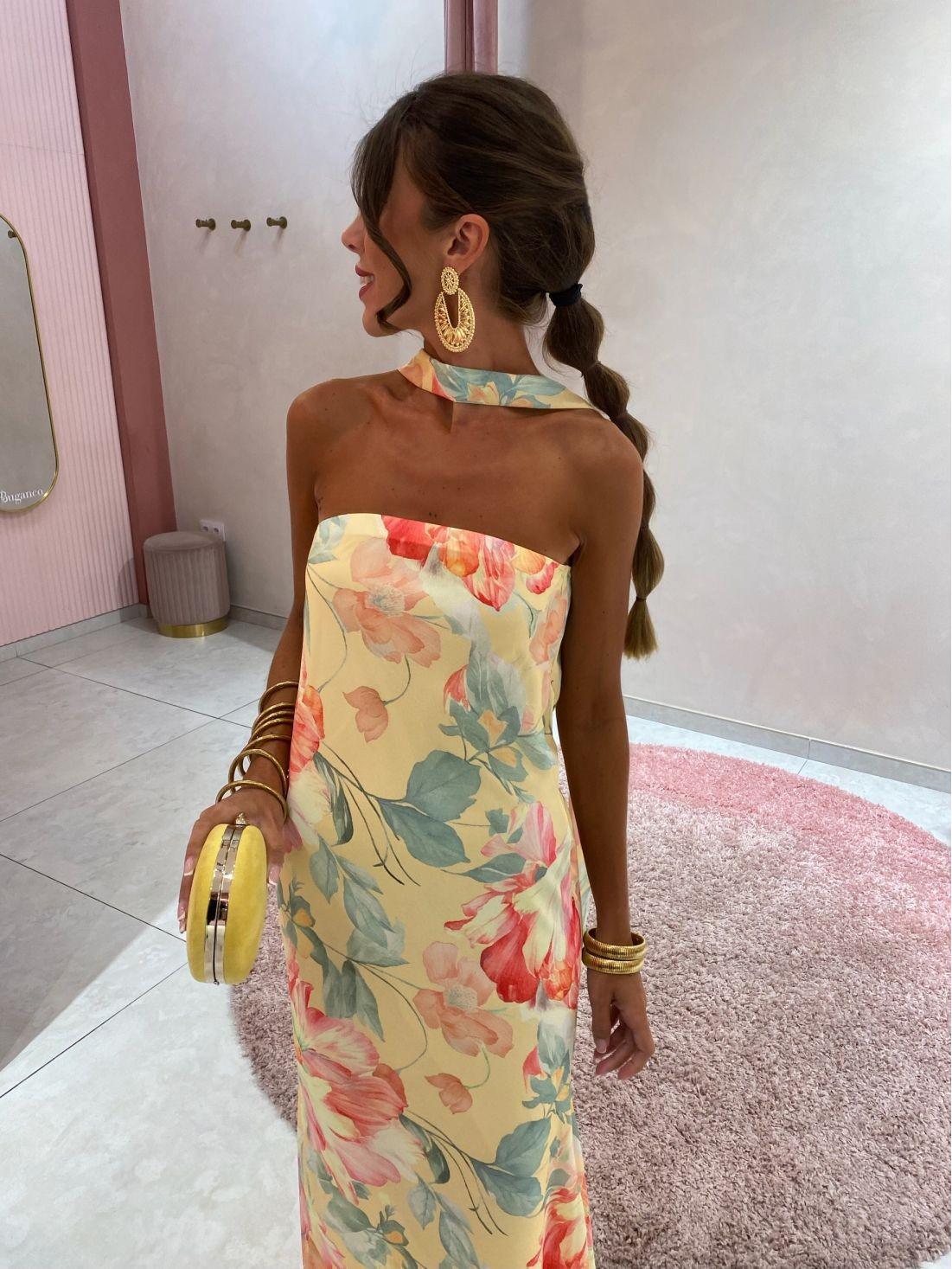 Floral Print Strapless Maxi Dress with Silk Scarf - Versatile Spring/Summer Fashion S
Floral Print Strapless Maxi Dress with Silk Scarf - Versatile Spring/Summer Fashion S
