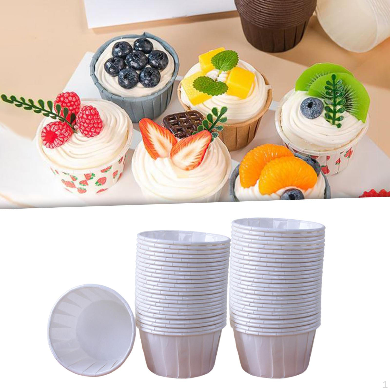 50 Pieces Greaseproof Paper Cupcake Wrappers Baking Cups for Bakery, Festival, Birthday Party
50 Pieces Greaseproof Paper Cupcake Wrappers Baking Cups for Bakery, Festival, Birthday Party