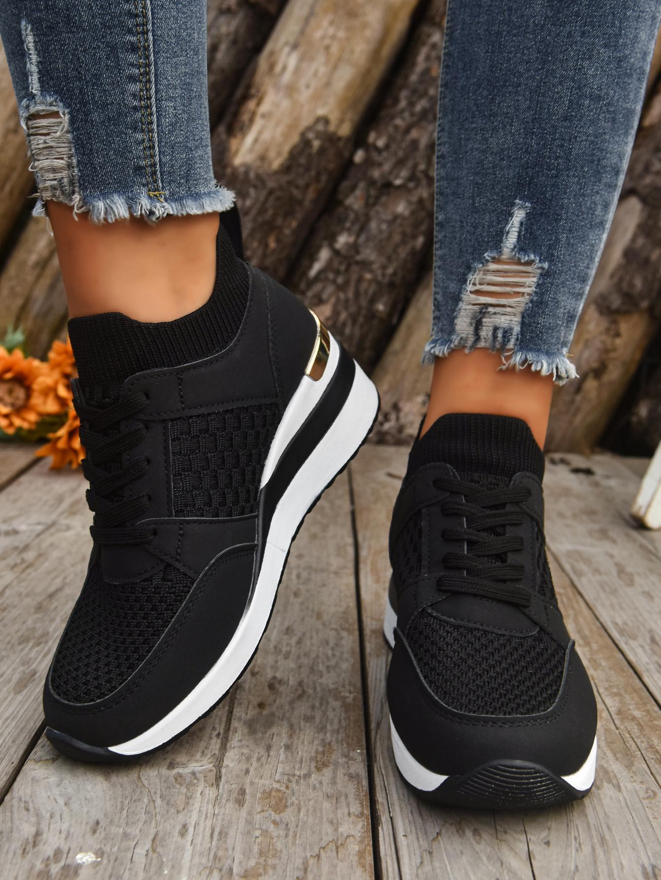 Fashion Women Mesh Breathable Casual Shoes Woman Lace-up Vulcanized Shoes Ladies Platform Sneakers Female Shoes Zapatos De Mujer 35 чёрный
Fashion Women Mesh Breathable Casual Shoes Woman Lace-up Vulcanized Shoes Ladies Platform Sneakers Female Shoes Zapatos De Mujer 35 чёрный