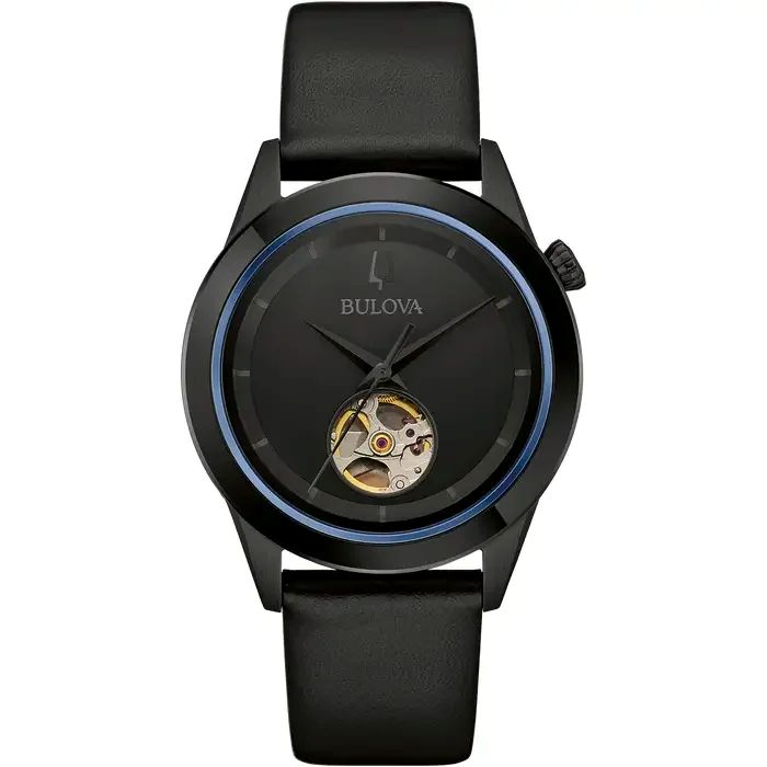 BULOVA Автоматические Современные Черные Синие Сапфировые Часы с Кожаным Ремешком и Циферблатом в Форме Сердца 98A323 чёрный
BULOVA Автоматические Современные Черные Синие Сапфировые Часы с Кожаным Ремешком и Циферблатом в Форме Сердца 98A323 чёрный