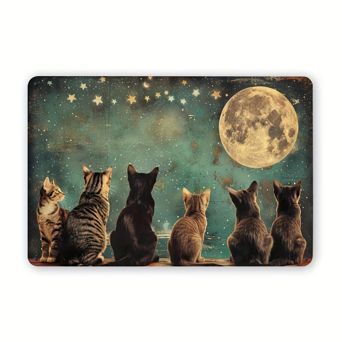 Letrero de chapa de metal Cat & Moon - | Arte de pared de hierro duradero para el hogar, bar, cafetería, garaje | 20x30cm(7.8x11.8inch)
Letrero de chapa de metal Cat & Moon - | Arte de pared de hierro duradero para el hogar, bar, cafetería, garaje | 20x30cm(7.8x11.8inch)