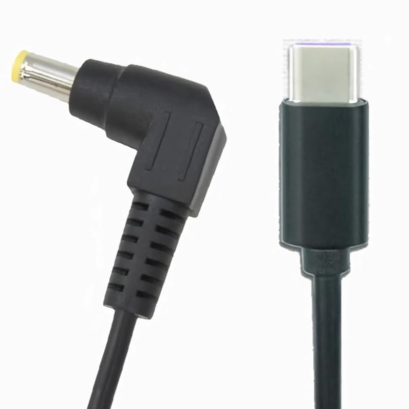 Let s Note for computer PD charging cable Type-C - DC plug outer diameter 5.5mm - inner diameter 2.5mm 45W/65W compatible 15v trigger cable 1.5m
Let s Note for computer PD charging cable Type-C - DC plug outer diameter 5.5mm - inner diameter 2.5mm 45W/65W compatible 15v trigger cable 1.5m