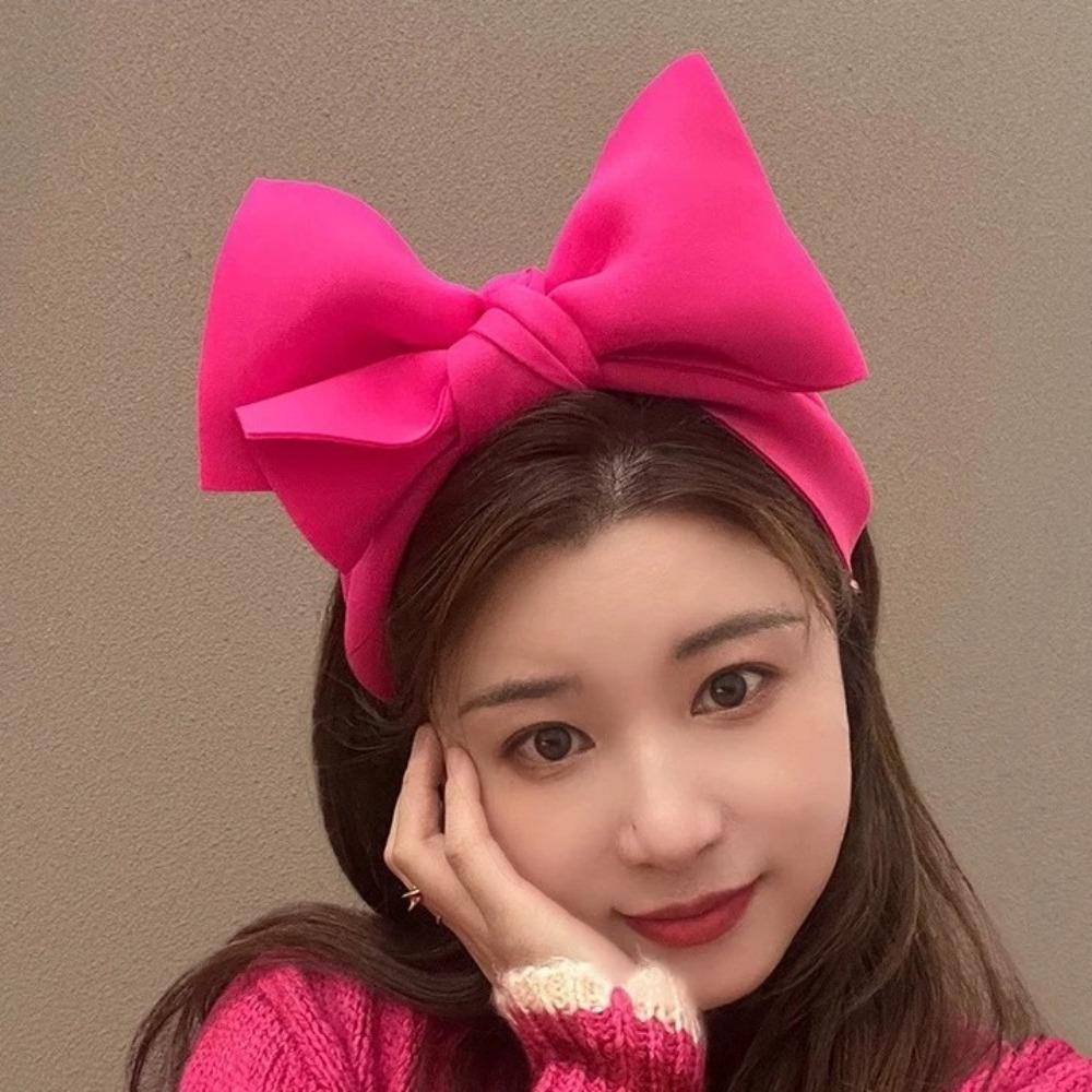 Dopamine Big Bow Headband Polyester Cloth Knot Hair Hoop Fashion Pink Wide Hair Band Dance
Dopamine Big Bow Headband Polyester Cloth Knot Hair Hoop Fashion Pink Wide Hair Band Dance