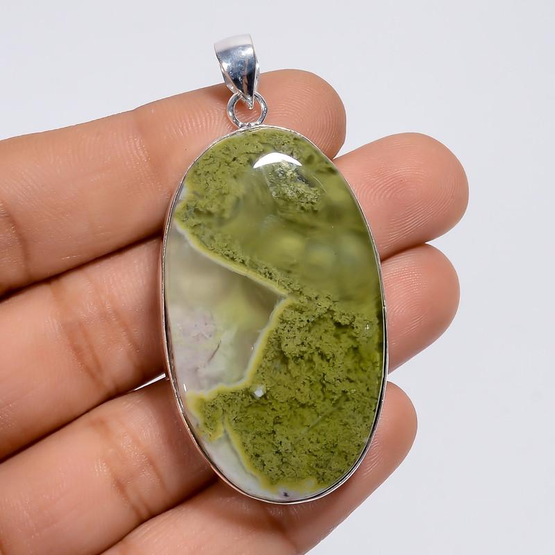Outstanding Top Grade Qualite 100% Natural Moss Agate Oval Shape Ethnic Style Handmade Jewelry 925 Steling Silver Pendant 2.1 WSJ-4993 2.1
Outstanding Top Grade Qualite 100% Natural Moss Agate Oval Shape Ethnic Style Handmade Jewelry 925 Steling Silver Pendant 2.1 WSJ-4993 2.1