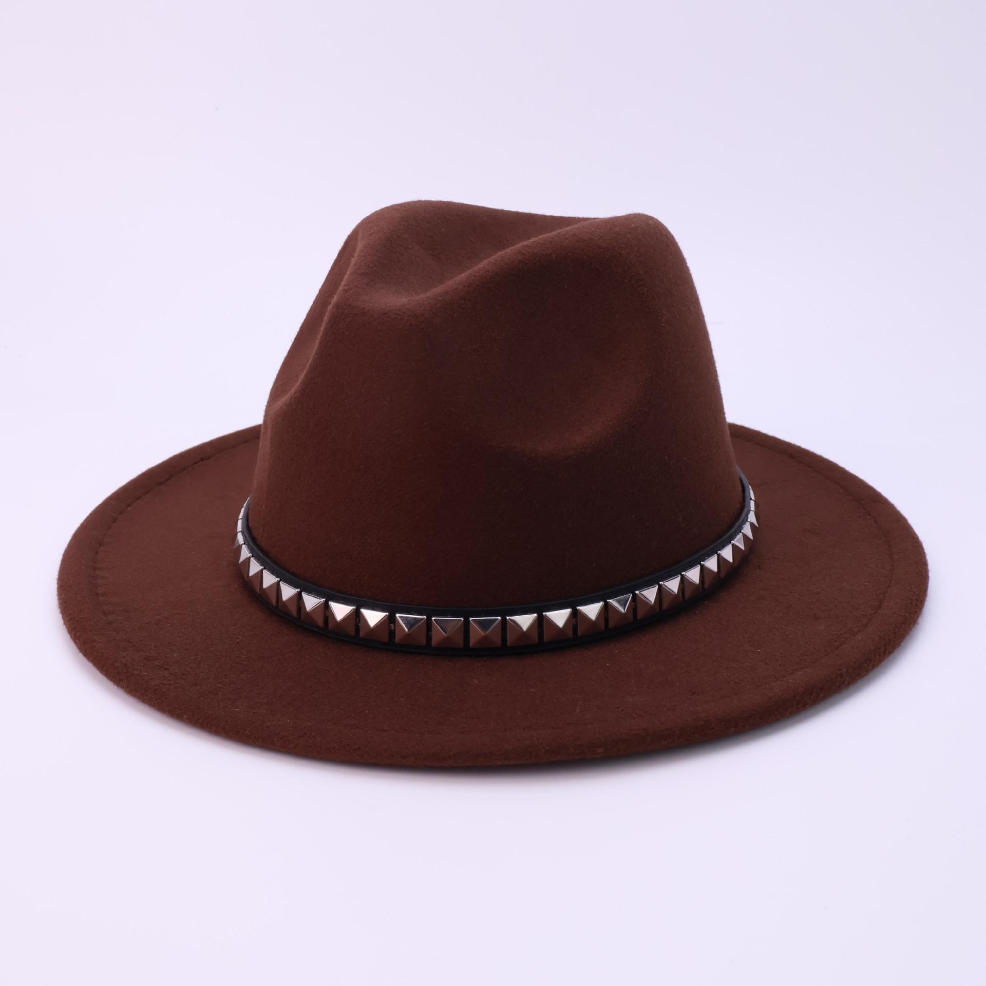 Woolen Western Cowboy Hat Elegant Decorative Top Hat British Style Men S Ladies Jazz Hat M(56-58cm) темно-коричневого кольору
Woolen Western Cowboy Hat Elegant Decorative Top Hat British Style Men S Ladies Jazz Hat M(56-58cm) темно-коричневого кольору
