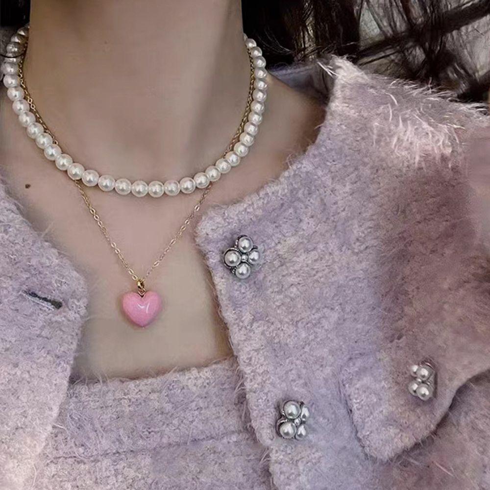 Sweet Double Layer Pendant Female Necklace Clavicle Chain Korean Style Necklace Fashion Jewelry
Sweet Double Layer Pendant Female Necklace Clavicle Chain Korean Style Necklace Fashion Jewelry