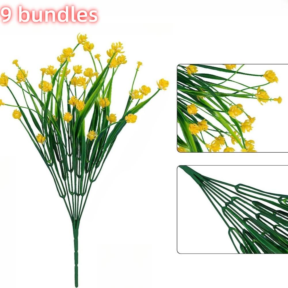 9Pack Realistic UV Resistant Artificial Flowers – Lifelike & Maintenance-Free Faux Plants for All-Season Home and Wedding Decor жёлтый
9Pack Realistic UV Resistant Artificial Flowers – Lifelike & Maintenance-Free Faux Plants for All-Season Home and Wedding Decor жёлтый