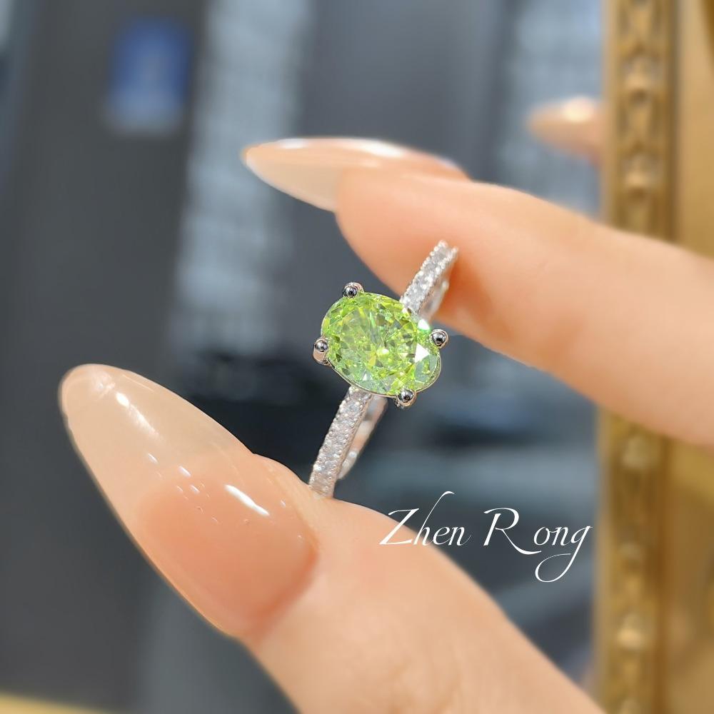 Luxury Ice Flower Cut Blue Sea Ring for Women Simple Pigeon Egg Design High Carbon Diamond Fashionable Apple Green Ring adjustable
Luxury Ice Flower Cut Blue Sea Ring for Women Simple Pigeon Egg Design High Carbon Diamond Fashionable Apple Green Ring adjustable