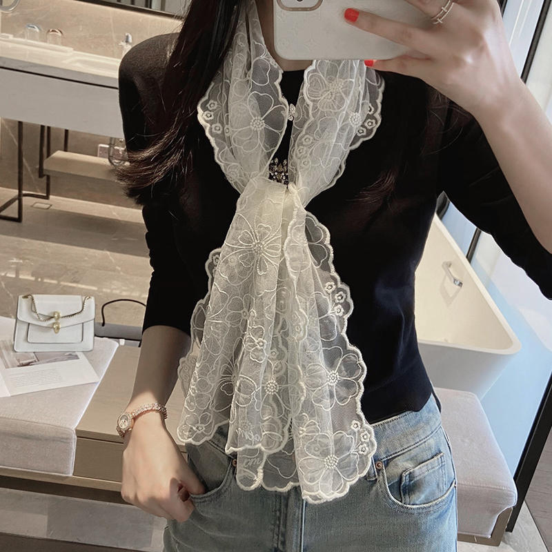 Flower Scarves Exquisite Embroidery In Spring And Summer Lace Scarves Long Scarves Waistbands Scarves покинуть белый
Flower Scarves Exquisite Embroidery In Spring And Summer Lace Scarves Long Scarves Waistbands Scarves покинуть белый