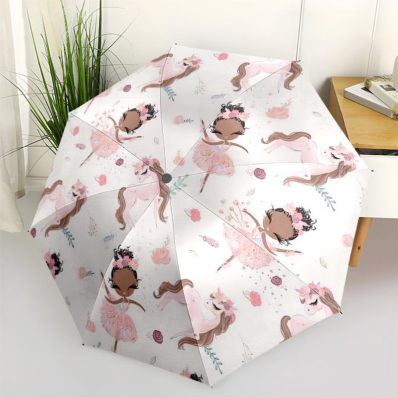 1pc Unicorn Ballerina Floral Pattern Umbrella with Plastic Handle,Vibrant Cartoon Pattern,Multi-functional UmbrellaPT110
1pc Unicorn Ballerina Floral Pattern Umbrella with Plastic Handle,Vibrant Cartoon Pattern,Multi-functional UmbrellaPT110