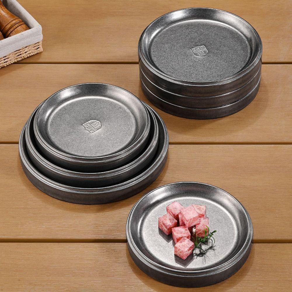 Thickened Barbecue Tray Retro Steak Salad Plate Food Container Fruit Cake Tray Restaurant 20cm
Thickened Barbecue Tray Retro Steak Salad Plate Food Container Fruit Cake Tray Restaurant 20cm