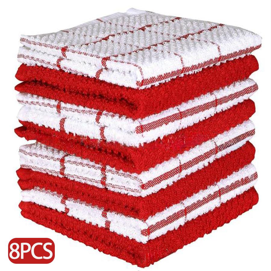 Набор из 8 штук клетчатых полотенец из 100% чистого хлопка, 30×30 см, кухонные абсорбирующие чистящие полотенца, бытовые полотенца для рук, доступны разные цвета. 8pcs красный
Набор из 8 штук клетчатых полотенец из 100% чистого хлопка, 30×30 см, кухонные абсорбирующие чистящие полотенца, бытовые полотенца для рук, доступны разные цвета. 8pcs красный