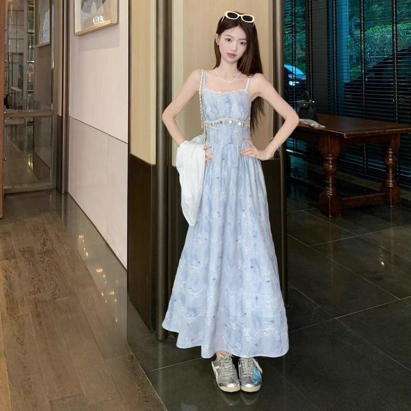 Women s Floral Embroidery Camisole and Ruffled Shawl Two-Piece Dress Set S 40-48 kg
Women s Floral Embroidery Camisole and Ruffled Shawl Two-Piece Dress Set S 40-48 kg