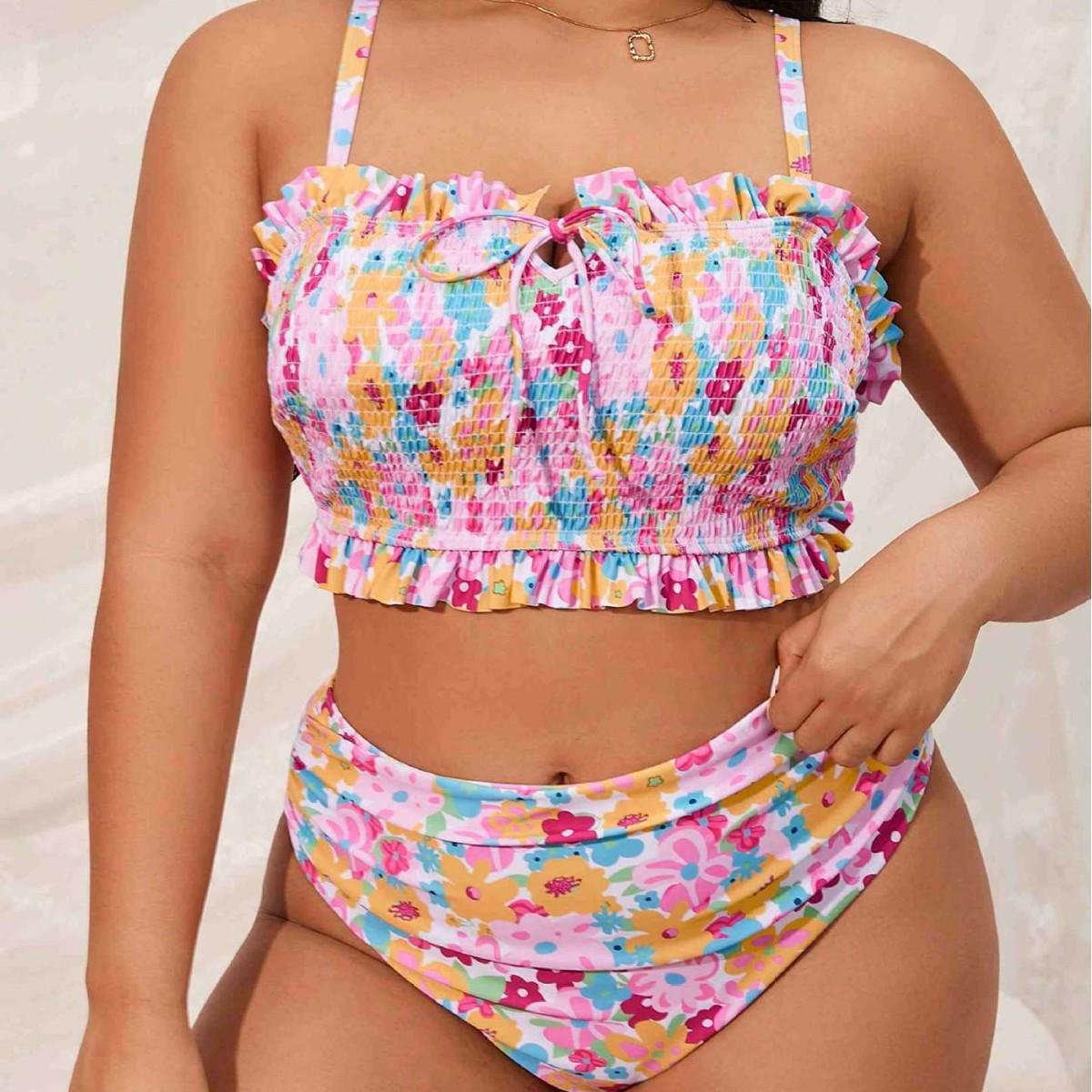 2025 European & American Style Plus Size Backless Split Bikini Set with Petal Print Extra Large (0XL)
2025 European & American Style Plus Size Backless Split Bikini Set with Petal Print Extra Large (0XL)
