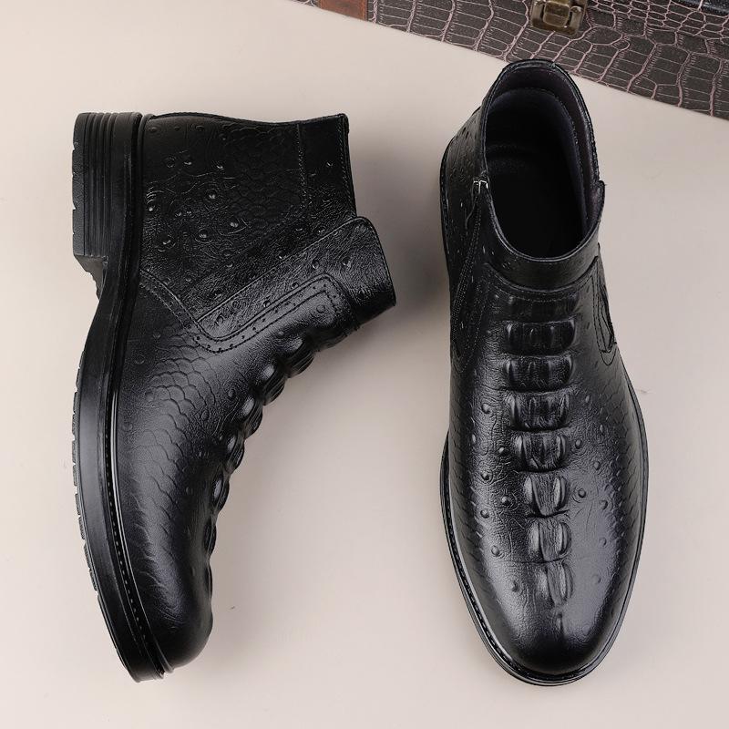 Men s shoes casual leather shoes men s soft-soled trendy lazy shoes warm velvet short boots high-top tooling shoes business leather shoes 46
Men s shoes casual leather shoes men s soft-soled trendy lazy shoes warm velvet short boots high-top tooling shoes business leather shoes 46