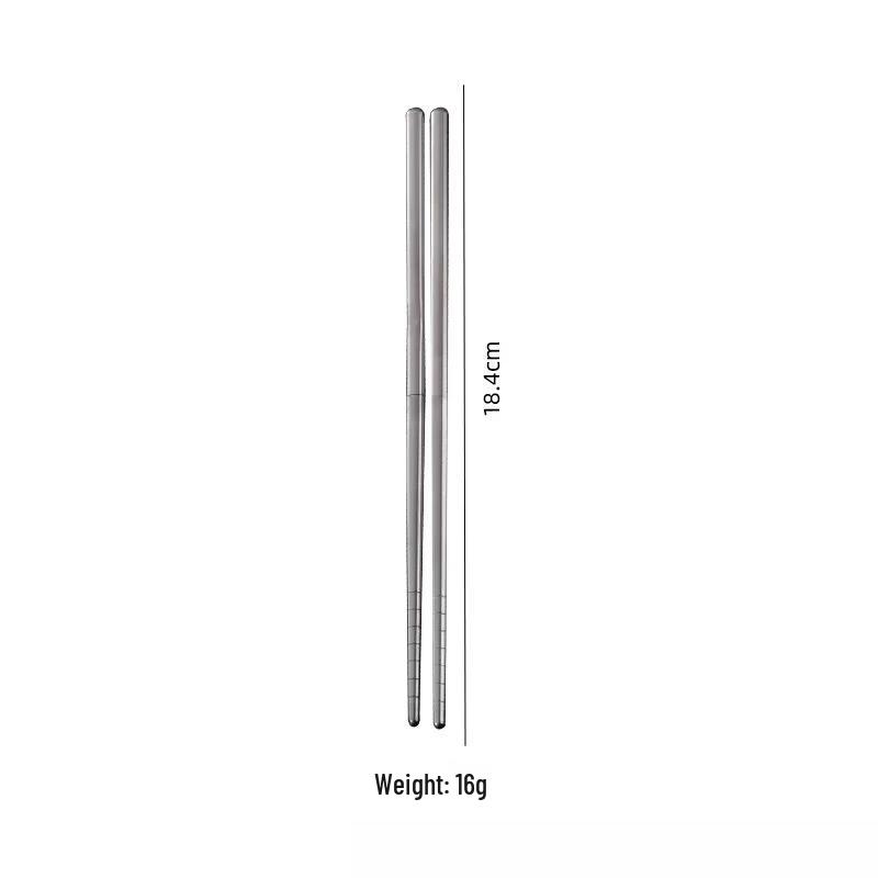 Ru Han 304 Stainless Steel Folding Travel Chopsticks
Ru Han 304 Stainless Steel Folding Travel Chopsticks
