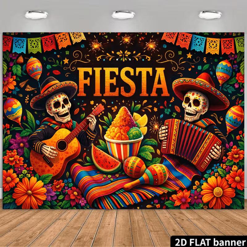 2D Cinco de Mayo Fiesta Backdrop, Colorful Skeleton & Maracas Photography Background 47.2x31.5inch/120*80cm
2D Cinco de Mayo Fiesta Backdrop, Colorful Skeleton & Maracas Photography Background 47.2x31.5inch/120*80cm