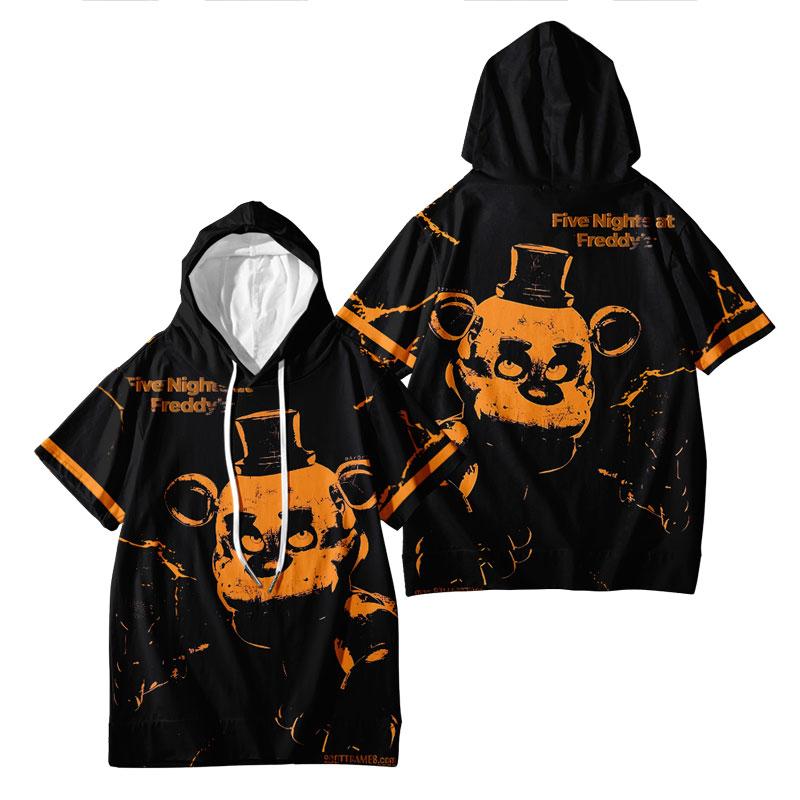 Новая мужская модная футболка Five Nights At Freddy's с капюшоном и короткими рукавами, летняя повседневная спортивная футболка, толстовки
Новая мужская модная футболка Five Nights At Freddy's с капюшоном и короткими рукавами, летняя повседневная спортивная футболка, толстовки