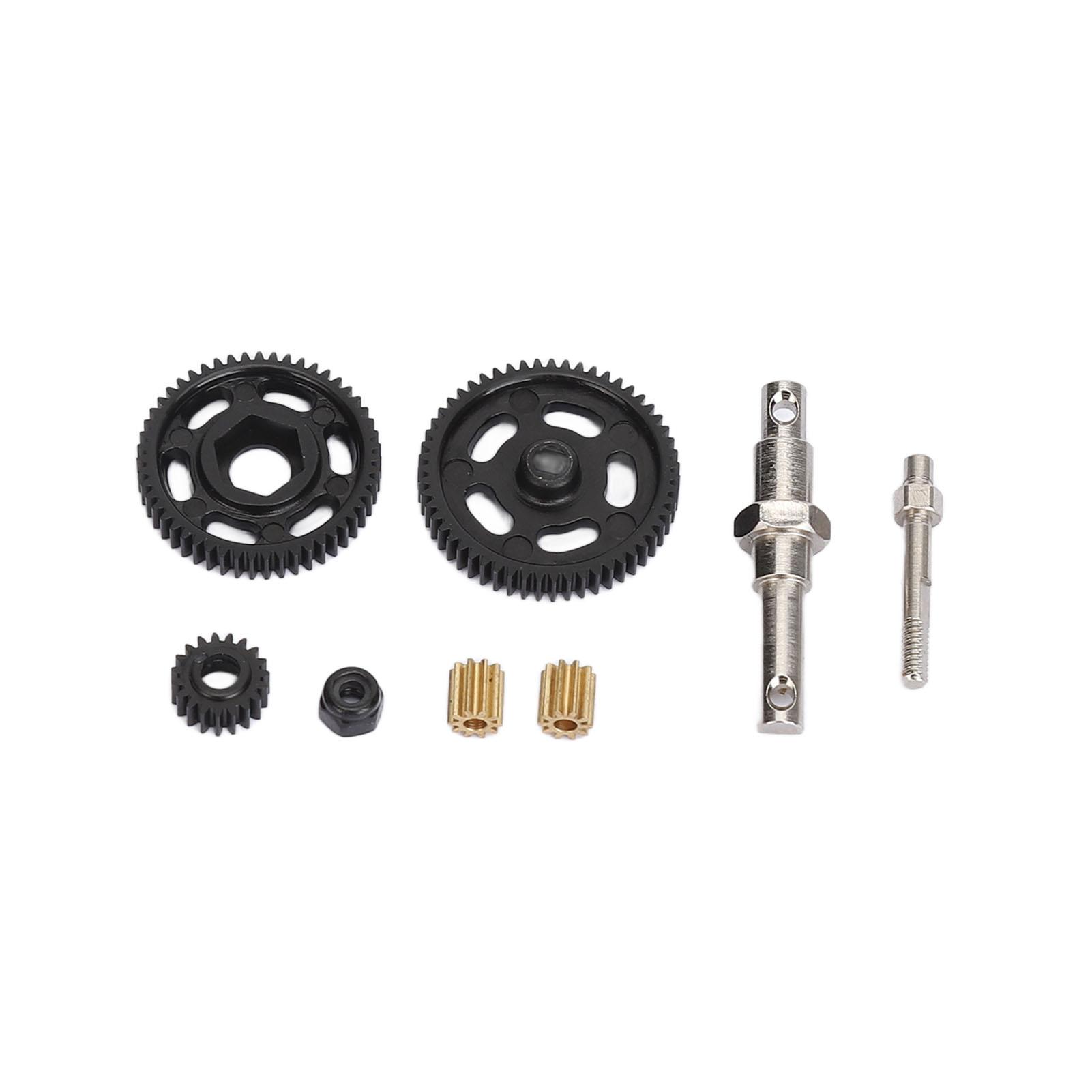 RC Transmission Gear Set Replacement Heavy Duty Steel Gearbox Gear for Axial SCX24 124 RC Crawler
RC Transmission Gear Set Replacement Heavy Duty Steel Gearbox Gear for Axial SCX24 124 RC Crawler