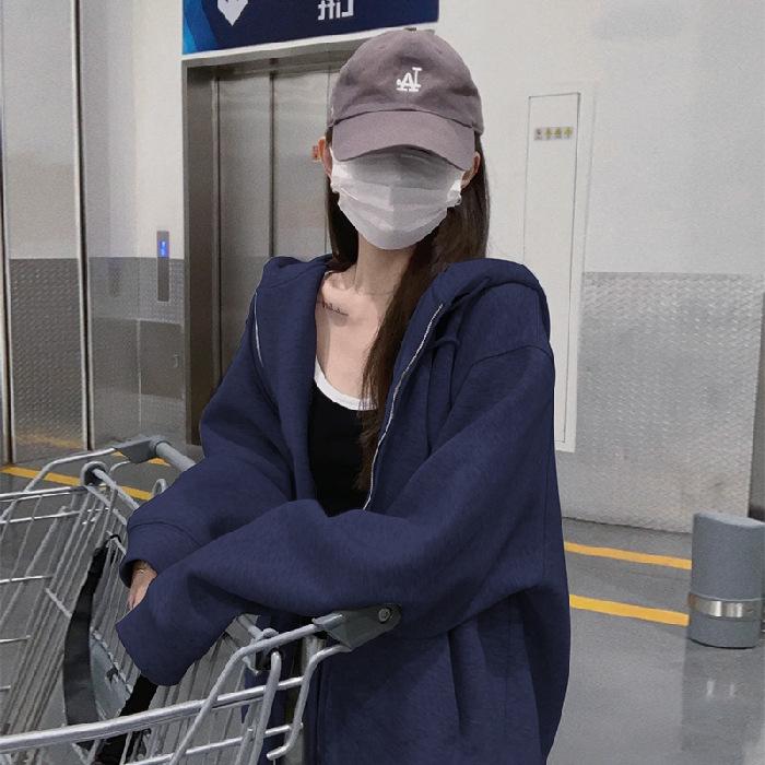 Женское темно-синее худи оверсайз на молнии - кардиган на весну/осень M
Женское темно-синее худи оверсайз на молнии - кардиган на весну/осень M