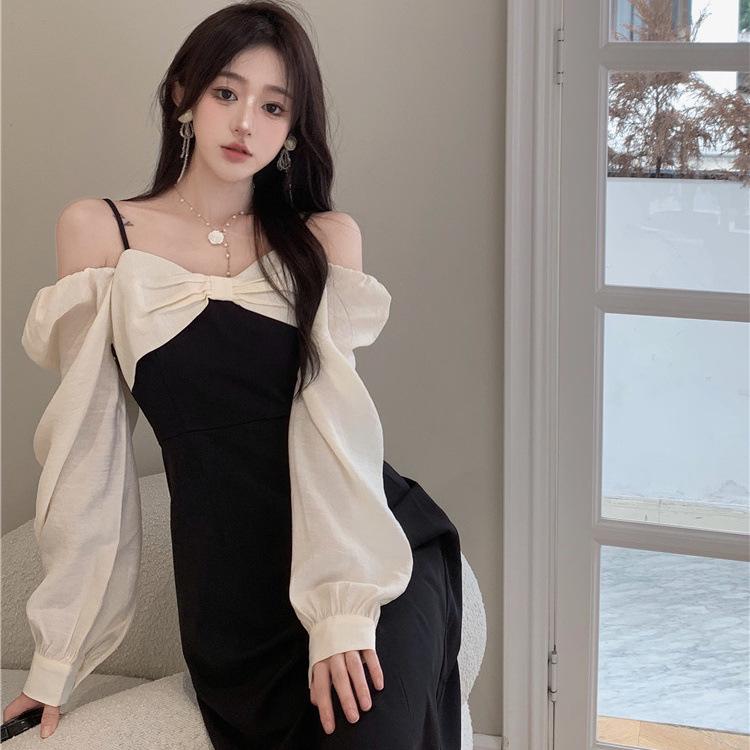 Autumn Hepburn Style Plus Size Two-Piece Sling Dress for Women Medium чёрный
Autumn Hepburn Style Plus Size Two-Piece Sling Dress for Women Medium чёрный