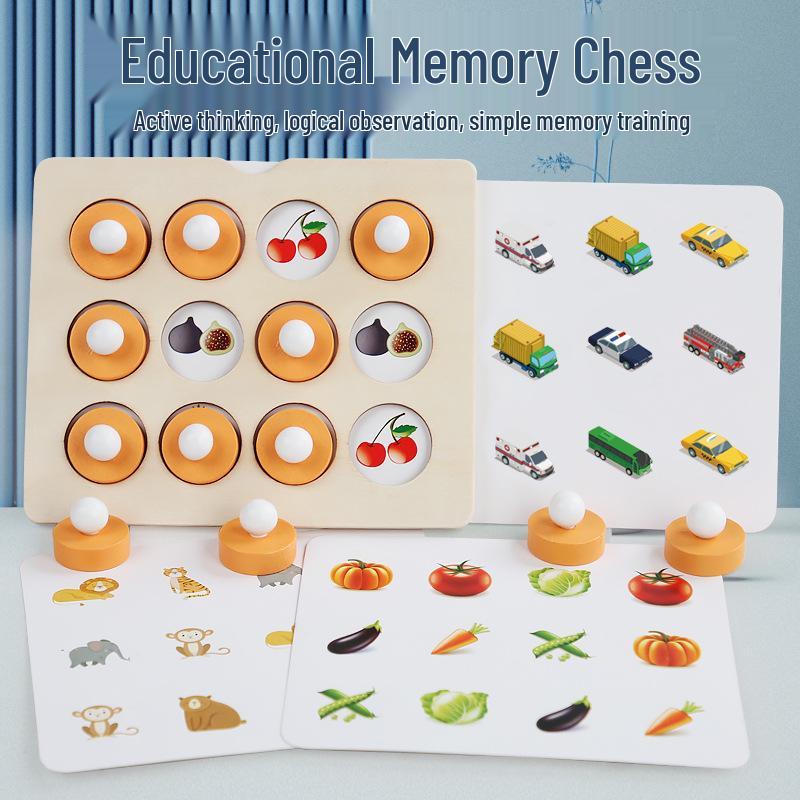 Kids Wooden Memory Chess Board - Educational Toy for Logical Thinking and Early Learning
Kids Wooden Memory Chess Board - Educational Toy for Logical Thinking and Early Learning
