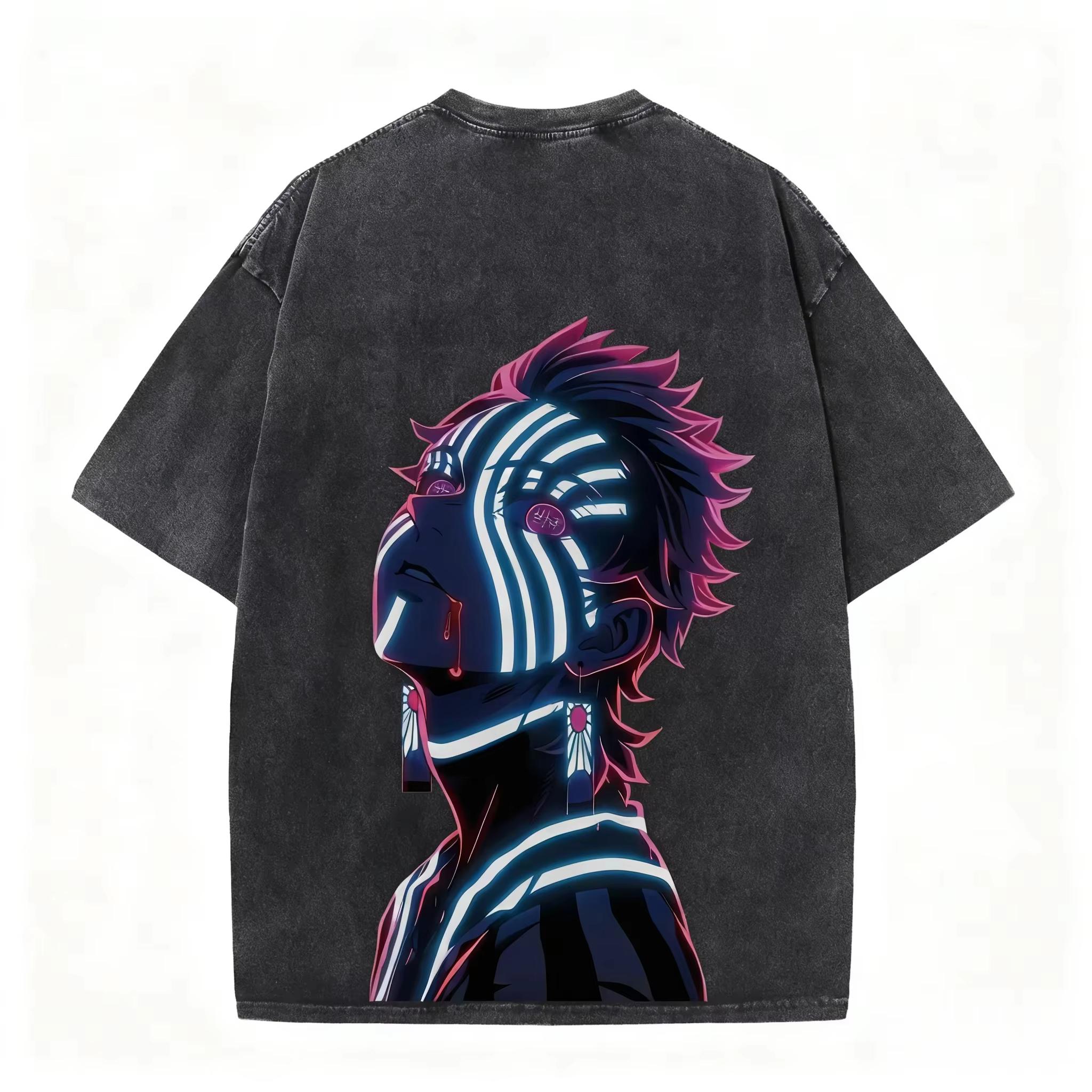 Japanese Anime Demon Slayer Unisexs washed Tshirt Summer New pure cottonOversized pattern Harajuku Loose YK quality shirt L
Japanese Anime Demon Slayer Unisexs washed Tshirt Summer New pure cottonOversized pattern Harajuku Loose YK quality shirt L