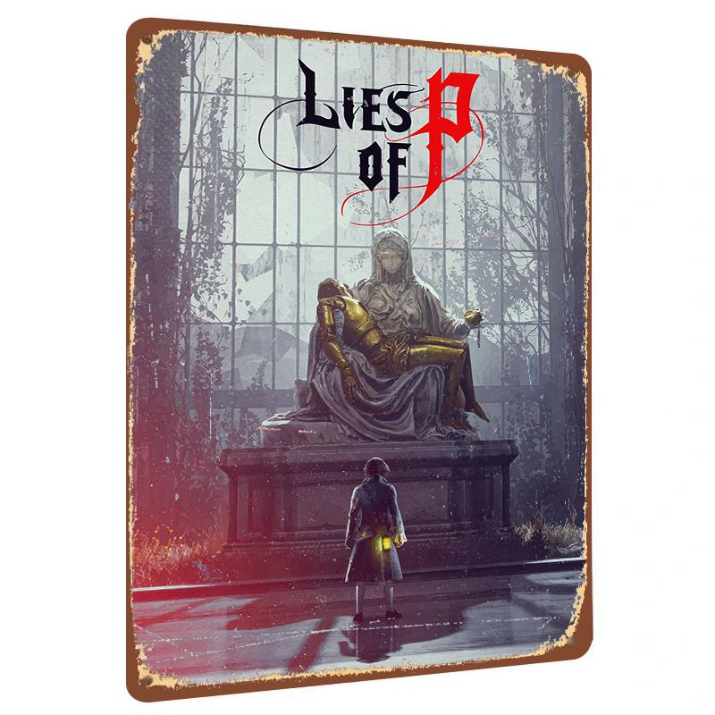 Lies of P Game Poster Metal Tin Sign Gothic Statue Artwork for Home Decor Collectible 20x30cm(7.8x11.8inch)
Lies of P Game Poster Metal Tin Sign Gothic Statue Artwork for Home Decor Collectible 20x30cm(7.8x11.8inch)