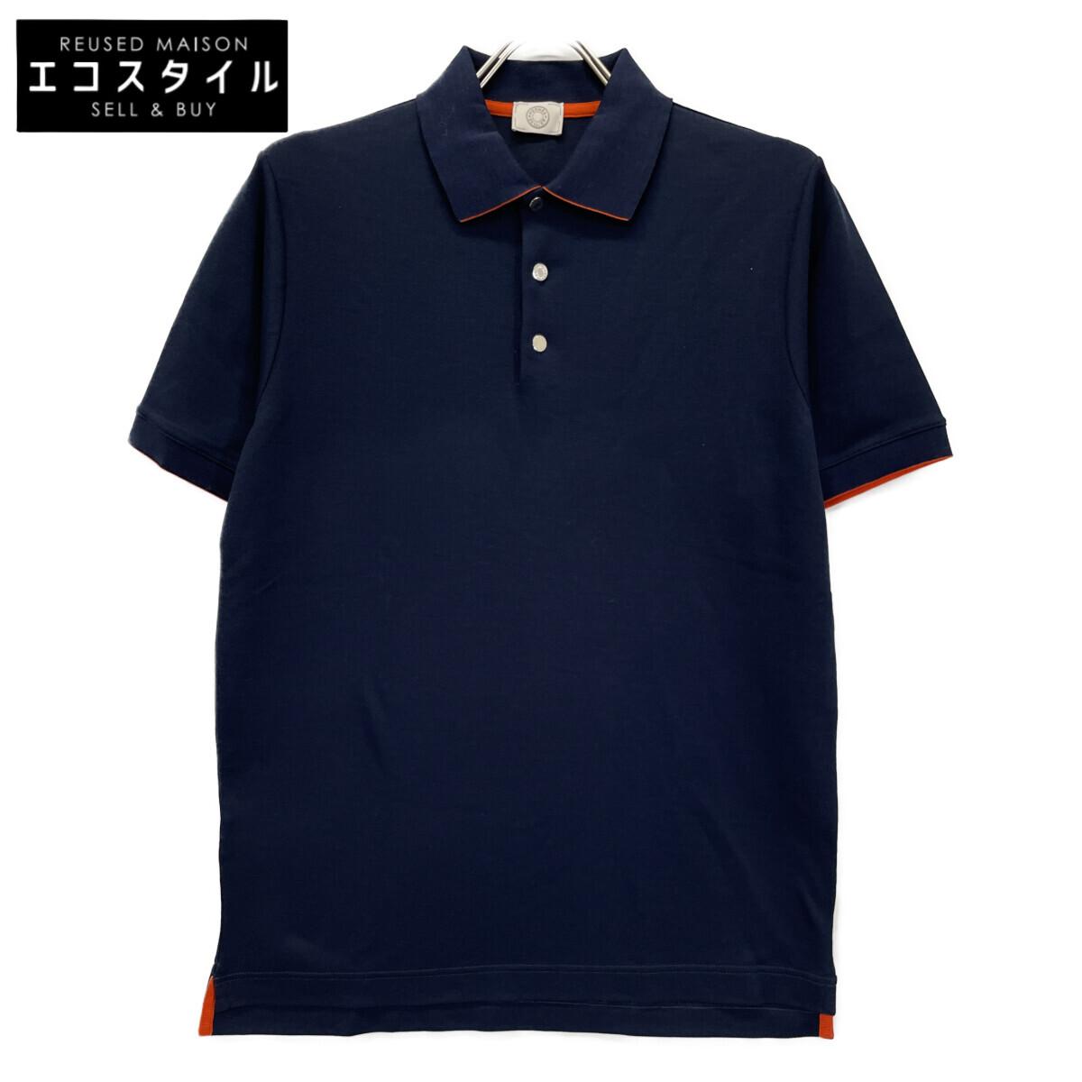 HERMES Navy Serie Short Sleeve Polo Shirt tops M Navy redUsed
HERMES Navy Serie Short Sleeve Polo Shirt tops M Navy redUsed