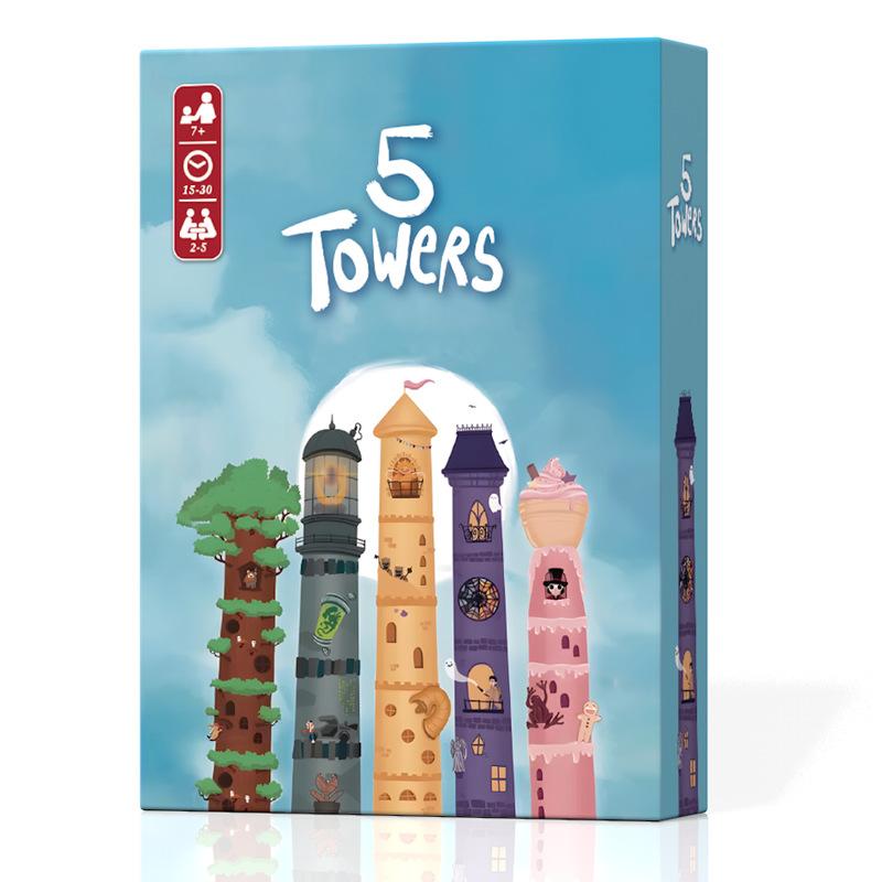 5 Towers Abstract Strategy Stacking Tower Puzzle Board Game Leisure Gathering Chinese-English Version
5 Towers Abstract Strategy Stacking Tower Puzzle Board Game Leisure Gathering Chinese-English Version