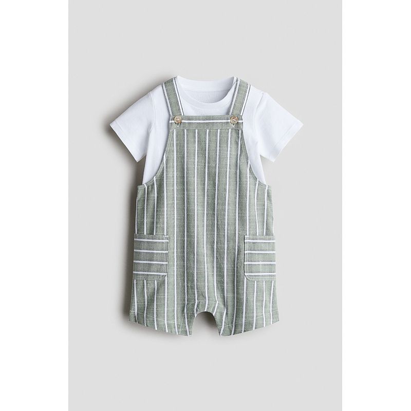 HM Children s Clothing Baby Boy Baby Girl Suit 2-Piece 2025 Summer New Arrival Print Thin Short-Sleeved Shorts 1133601 Sage Green/Stripes 90/52
HM Children s Clothing Baby Boy Baby Girl Suit 2-Piece 2025 Summer New Arrival Print Thin Short-Sleeved Shorts 1133601 Sage Green/Stripes 90/52
