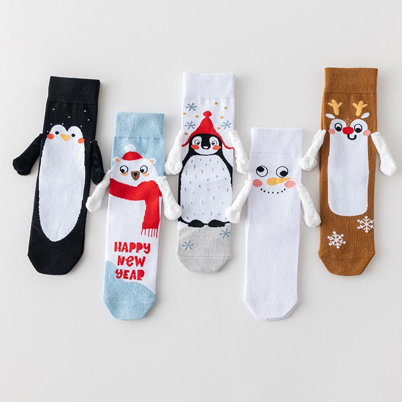 Ladies Spring and Autumn Trend Cartoon Christmas Magnetic Suction Tube Hand Holding Socks 1 pair
Ladies Spring and Autumn Trend Cartoon Christmas Magnetic Suction Tube Hand Holding Socks 1 pair
