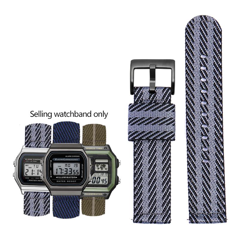 18mm Nylon Watchband for CASIO a168w A158 A159 A168 A169 B650 AQ230 700 MRW200 AEQ-110 Watch Breathable Canvas Strap Bracelet 18mm
18mm Nylon Watchband for CASIO a168w A158 A159 A168 A169 B650 AQ230 700 MRW200 AEQ-110 Watch Breathable Canvas Strap Bracelet 18mm